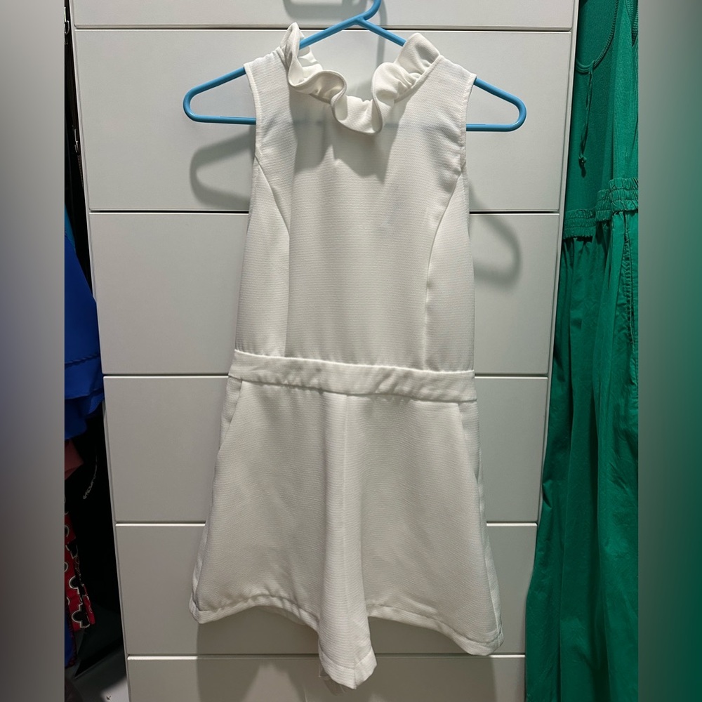 DO+BE White Textured Sleeveless Romper